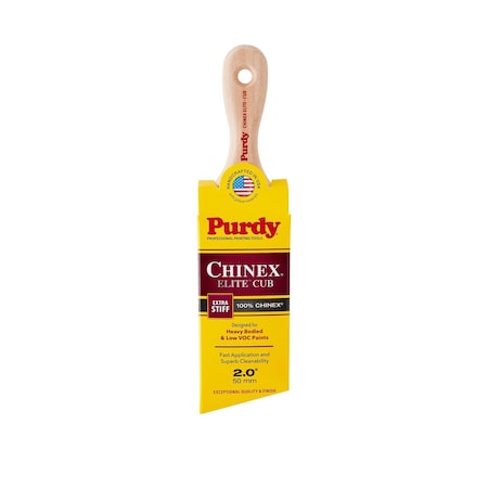 Purdy Chinex Elite Cub 2 in. Extra Stiff Angle Trim Paint Brush 144553920